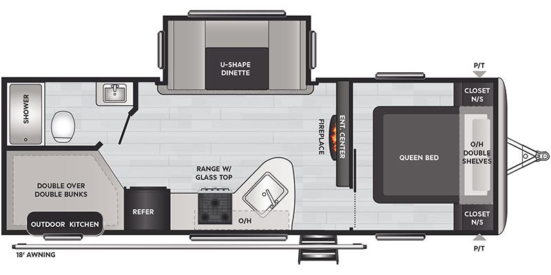 2023 KEYSTONE SPRINGDALE 240BHWE, , floor-plans-day image number 0